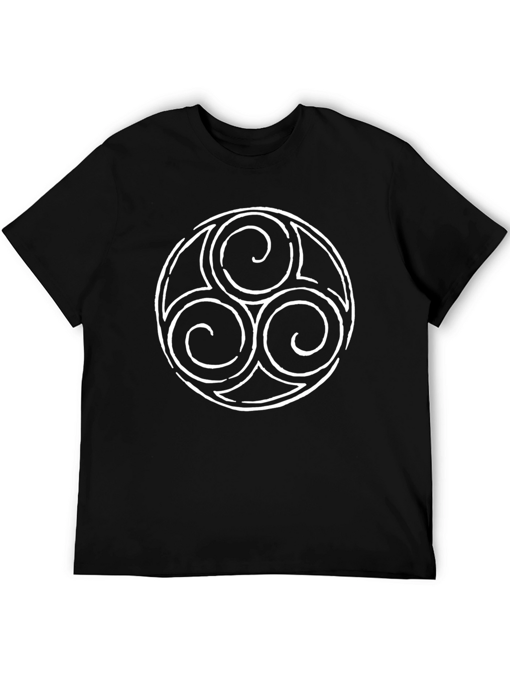 Triskelion Black Tee - Celtic Knot Design