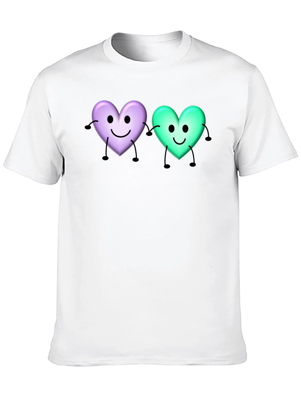 Cute Cartoon Heart T-Shirt