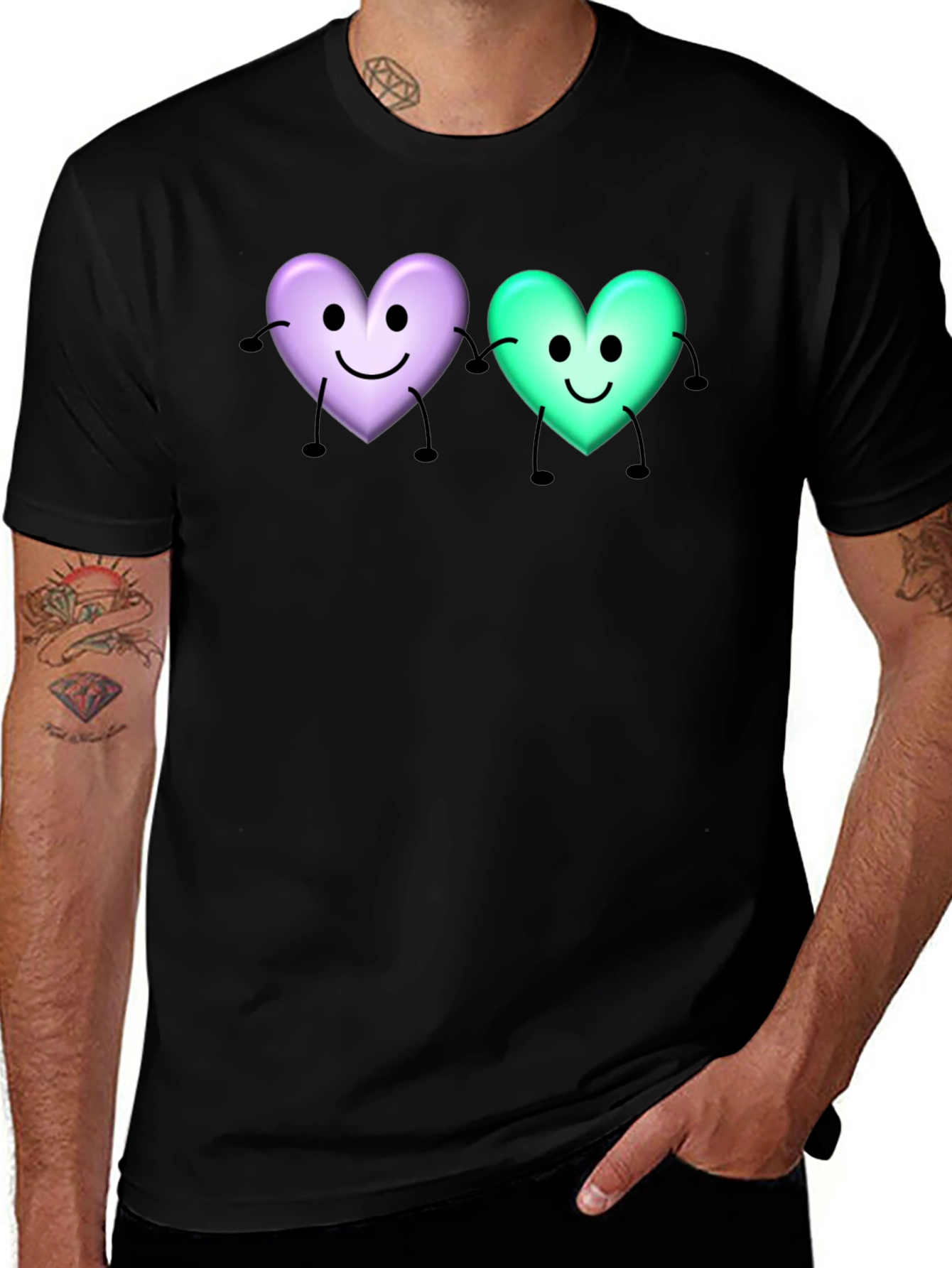 Cute Cartoon Heart T-Shirt