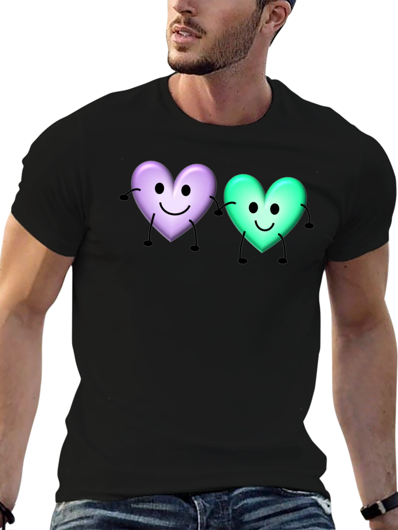 Cute Cartoon Heart T-Shirt