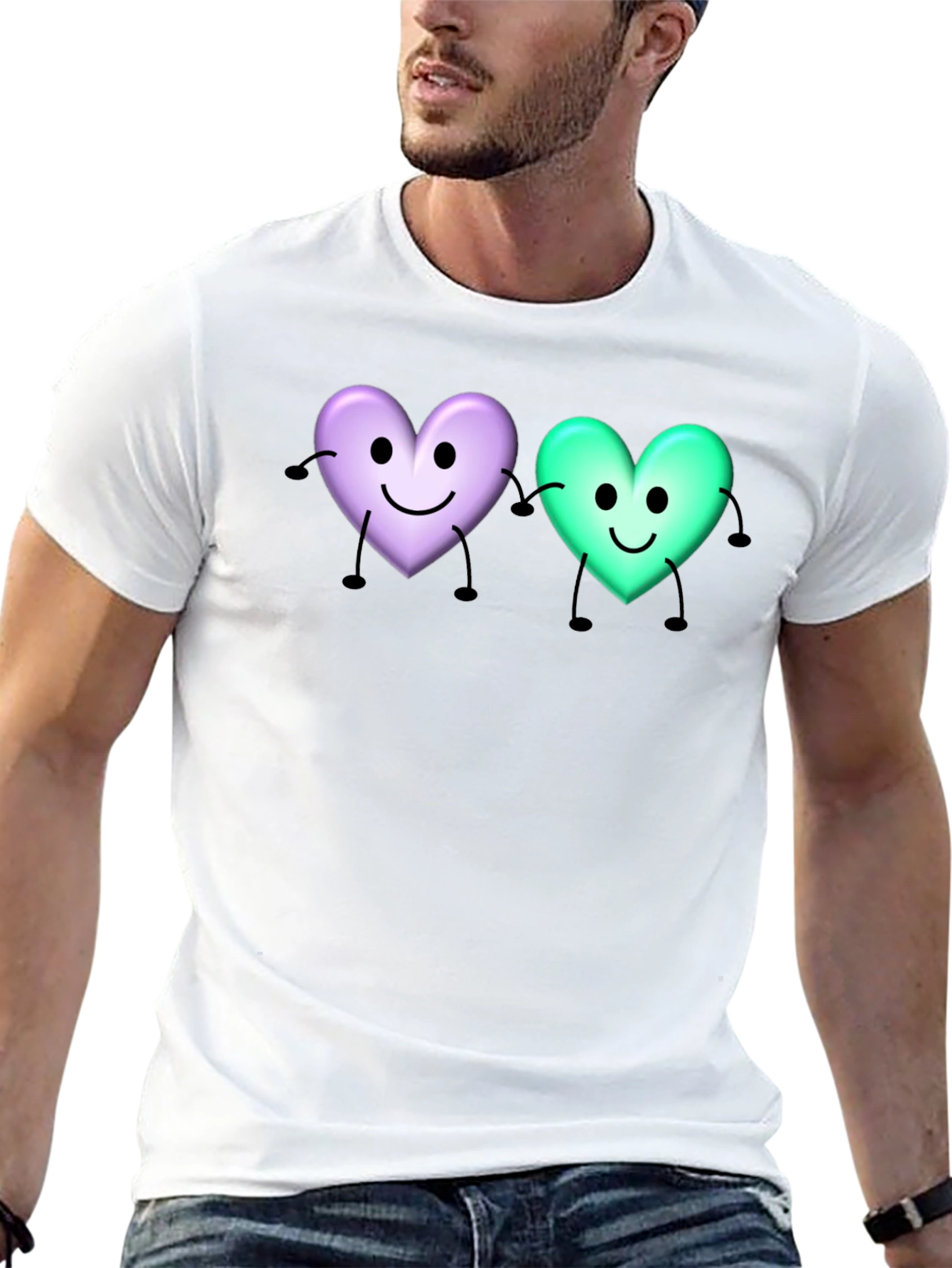 Cute Cartoon Heart T-Shirt