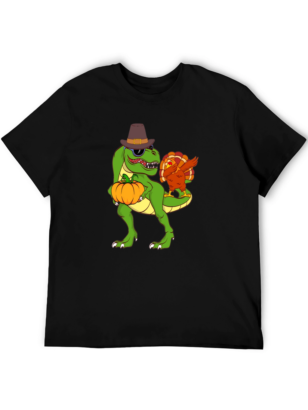 Thanksgiving T-Rex Turkey Dab Funny T-Shirt