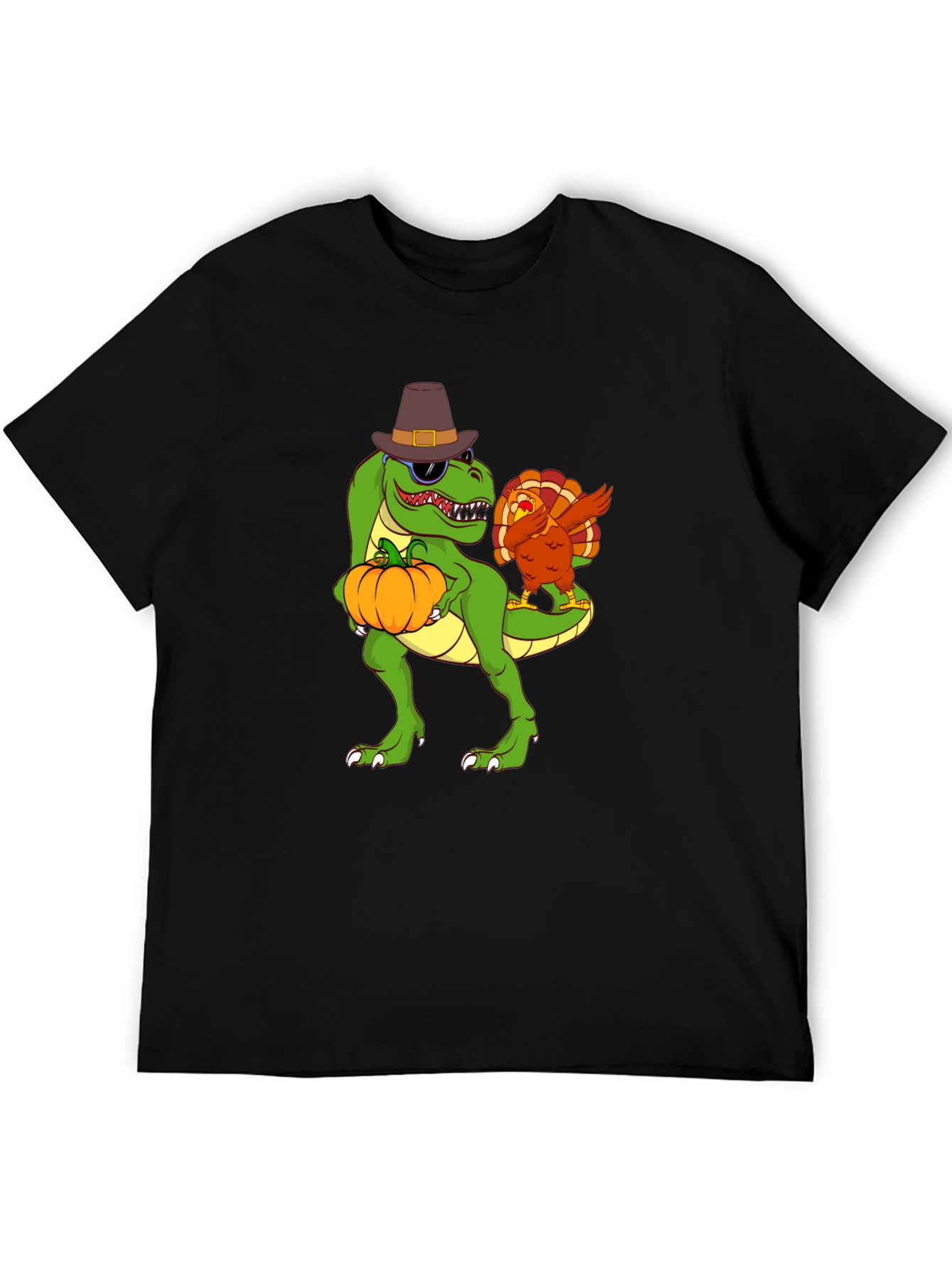 Thanksgiving T-Rex Turkey Dab Funny T-Shirt
