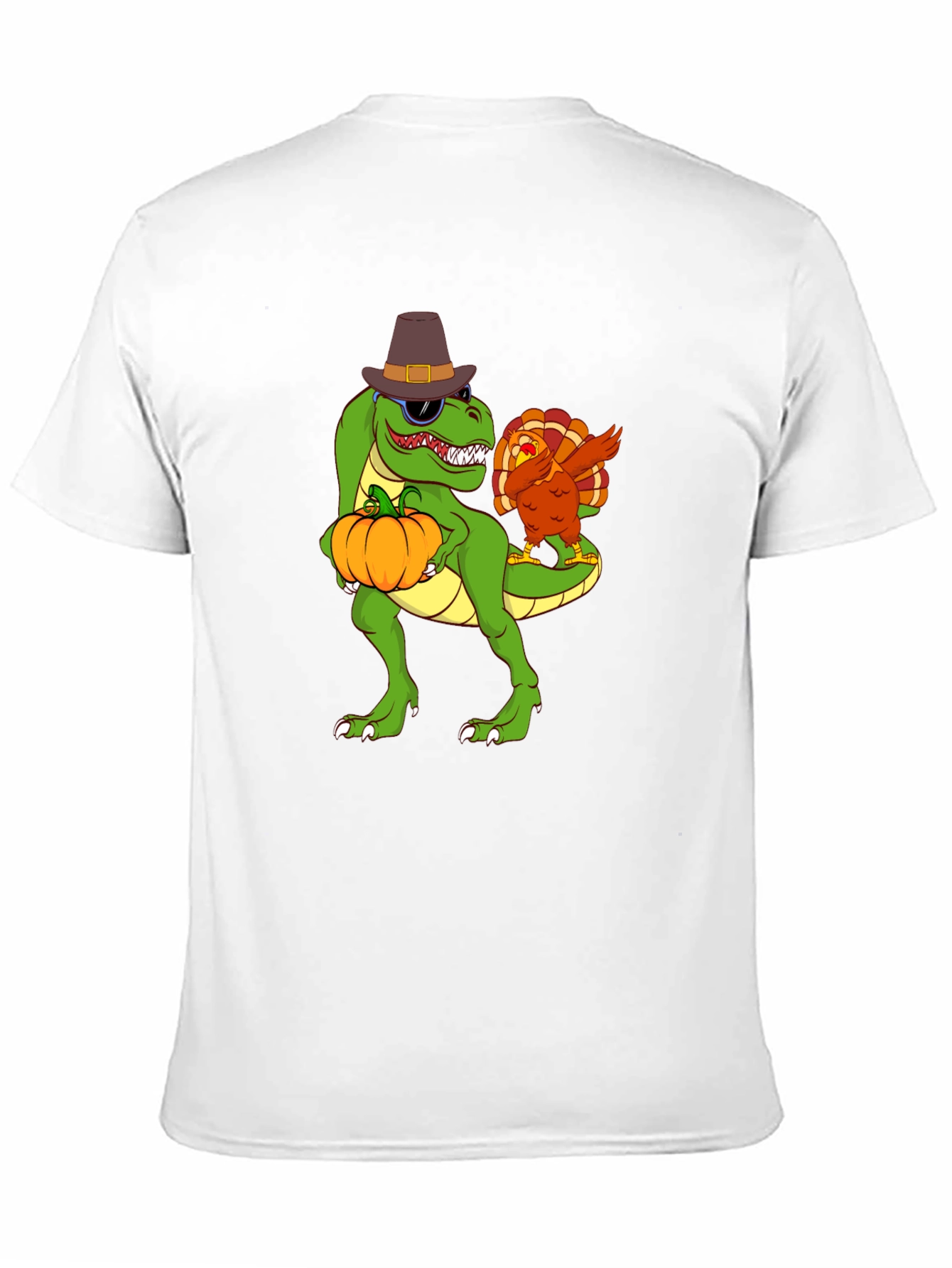 Thanksgiving T-Rex Turkey Dab Funny T-Shirt