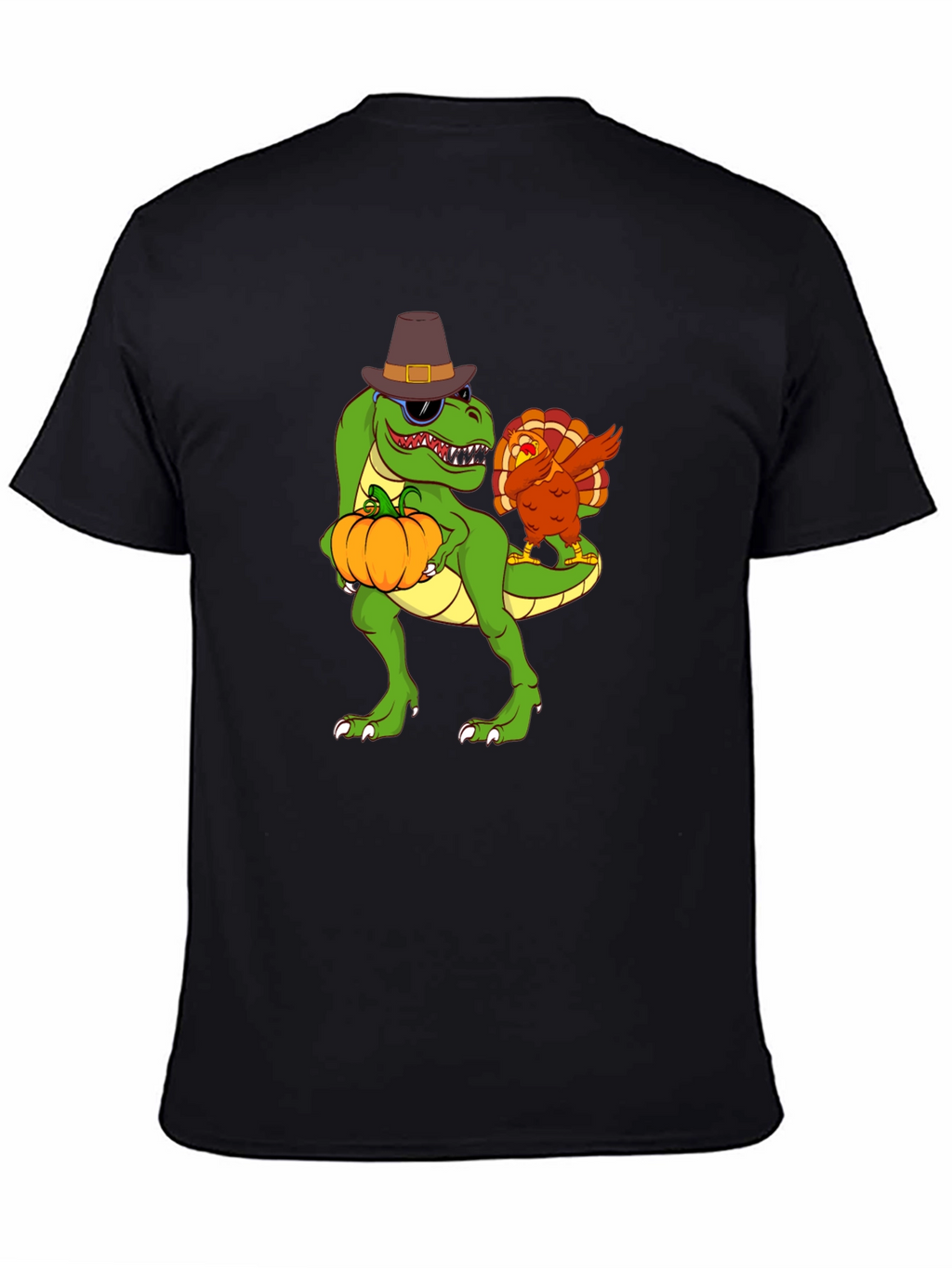 Thanksgiving T-Rex Turkey Dab Funny T-Shirt