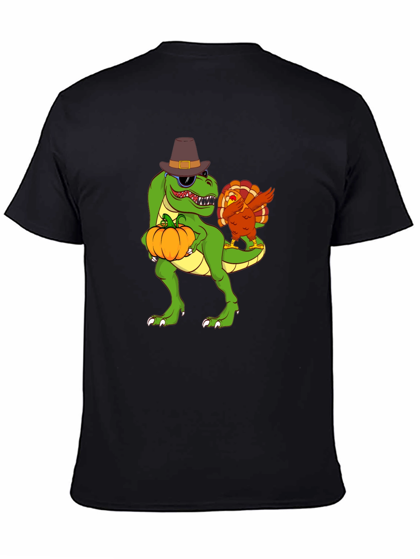 Thanksgiving T-Rex Turkey Dab Funny T-Shirt