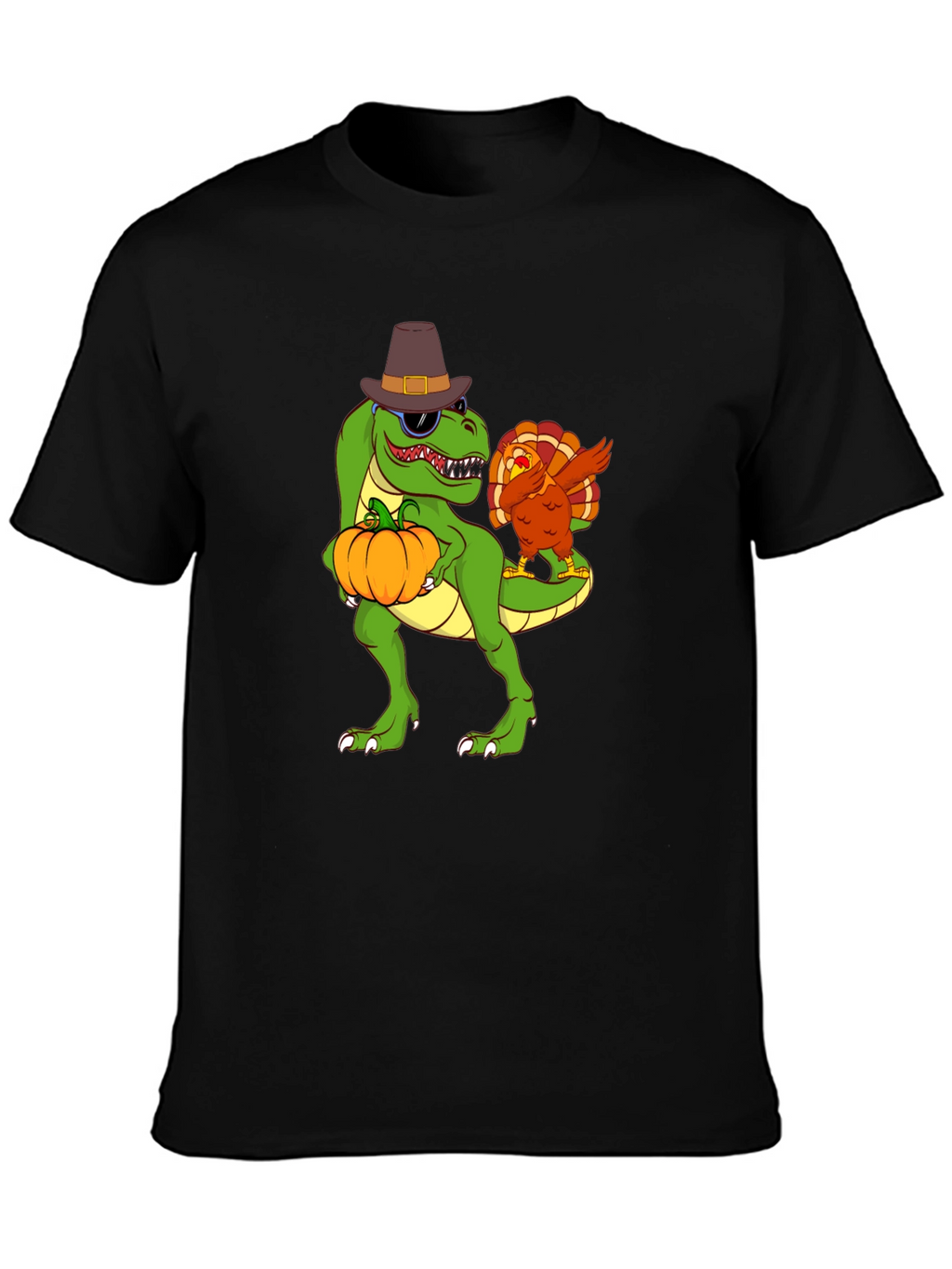 Thanksgiving T-Rex Turkey Dab Funny T-Shirt