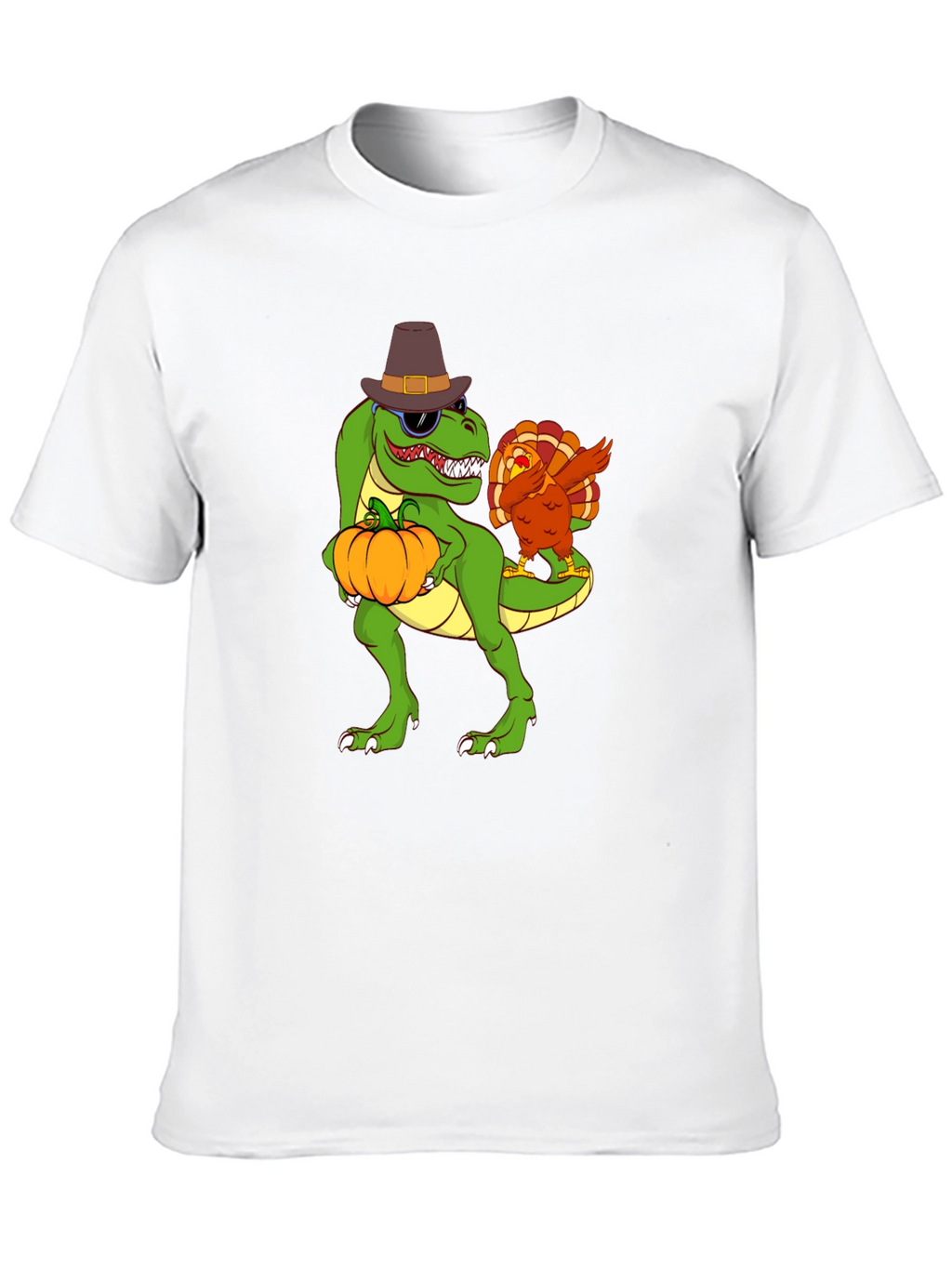 Thanksgiving T-Rex Turkey Dab Funny T-Shirt