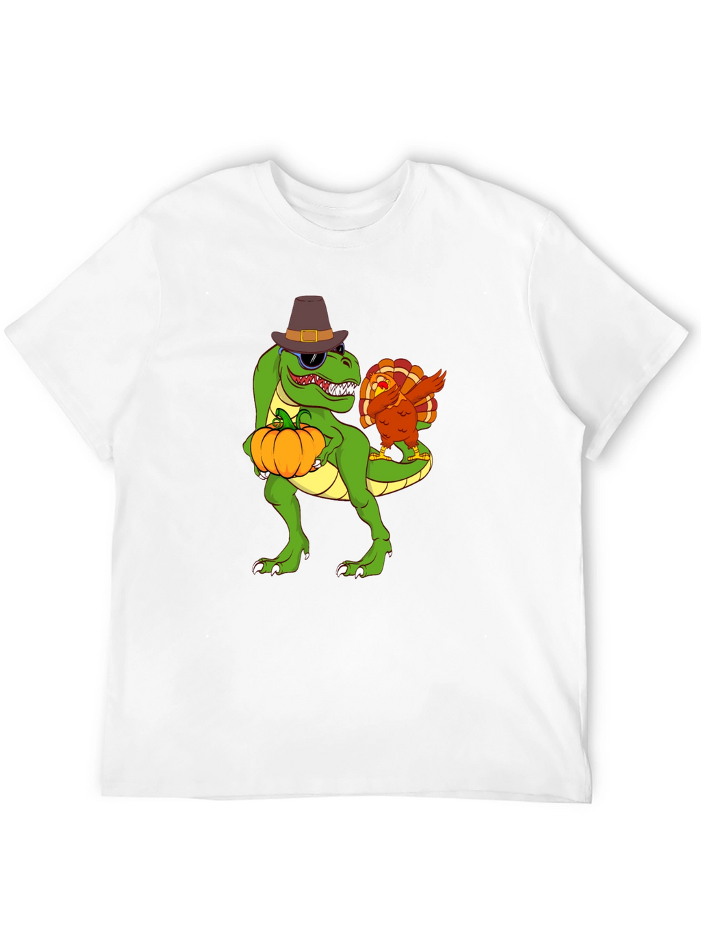 Thanksgiving T-Rex Turkey Dab Funny T-Shirt