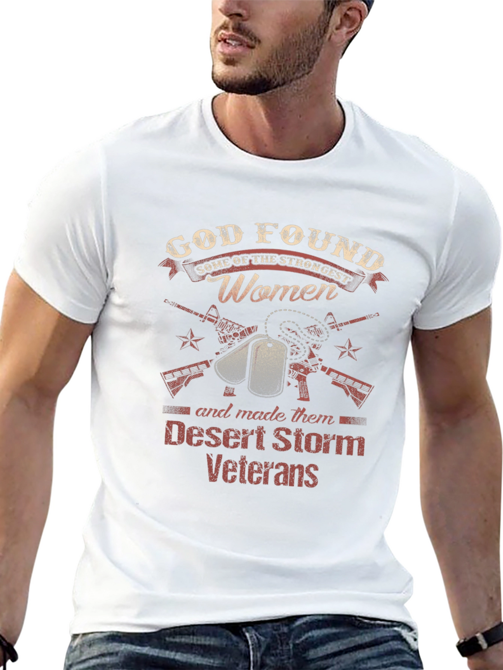 Desert Storm Veteran Womens Graphic T-Shirt
