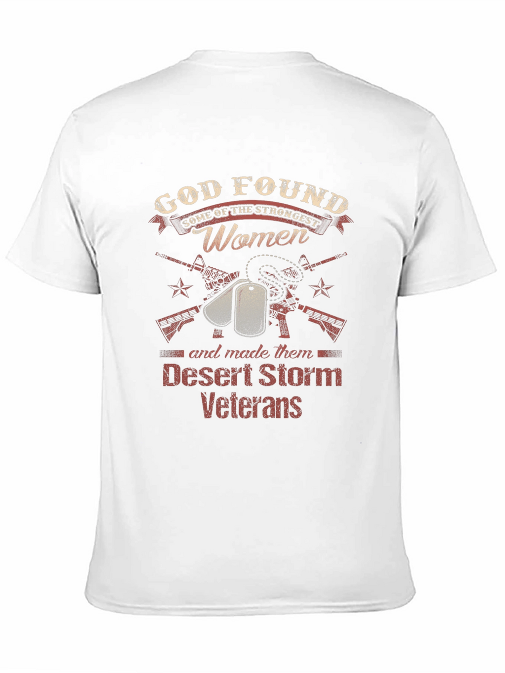 Desert Storm Veteran Womens Graphic T-Shirt