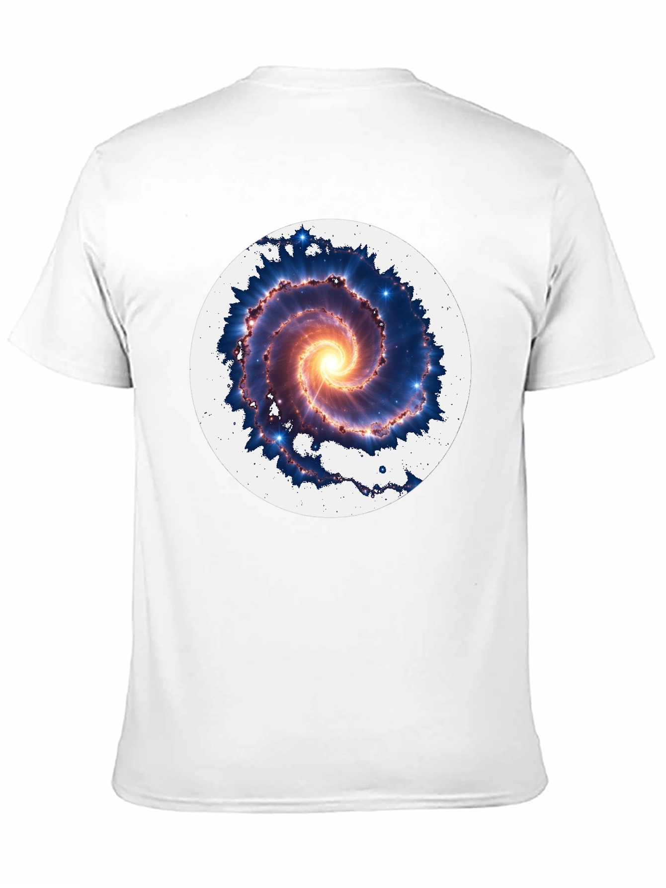 Galaxy Spiral Graphic Tee - Mens Black T-Shirt