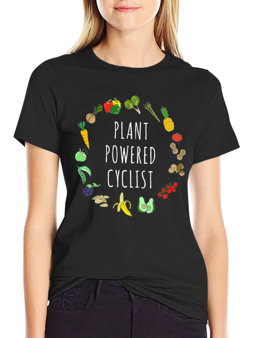 Plant Powered Cyclist Graphic Tee