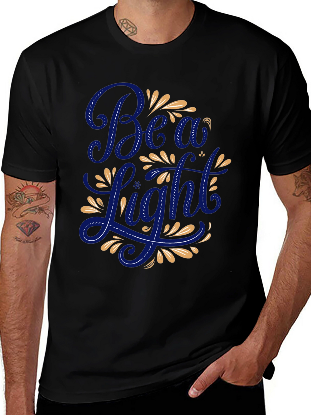Beau Light Graphic T-Shirt - Premium Black Cotton Tee