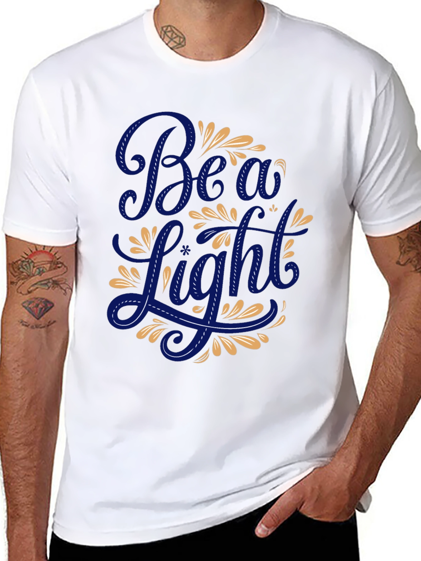 Beau Light Graphic T-Shirt - Premium Black Cotton Tee