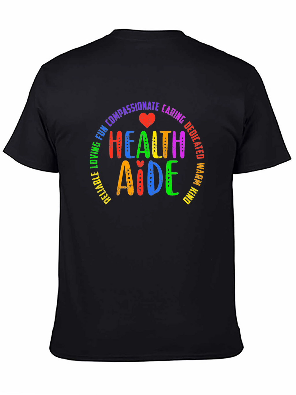 Health Aide Rainbow Graphic T-Shirt