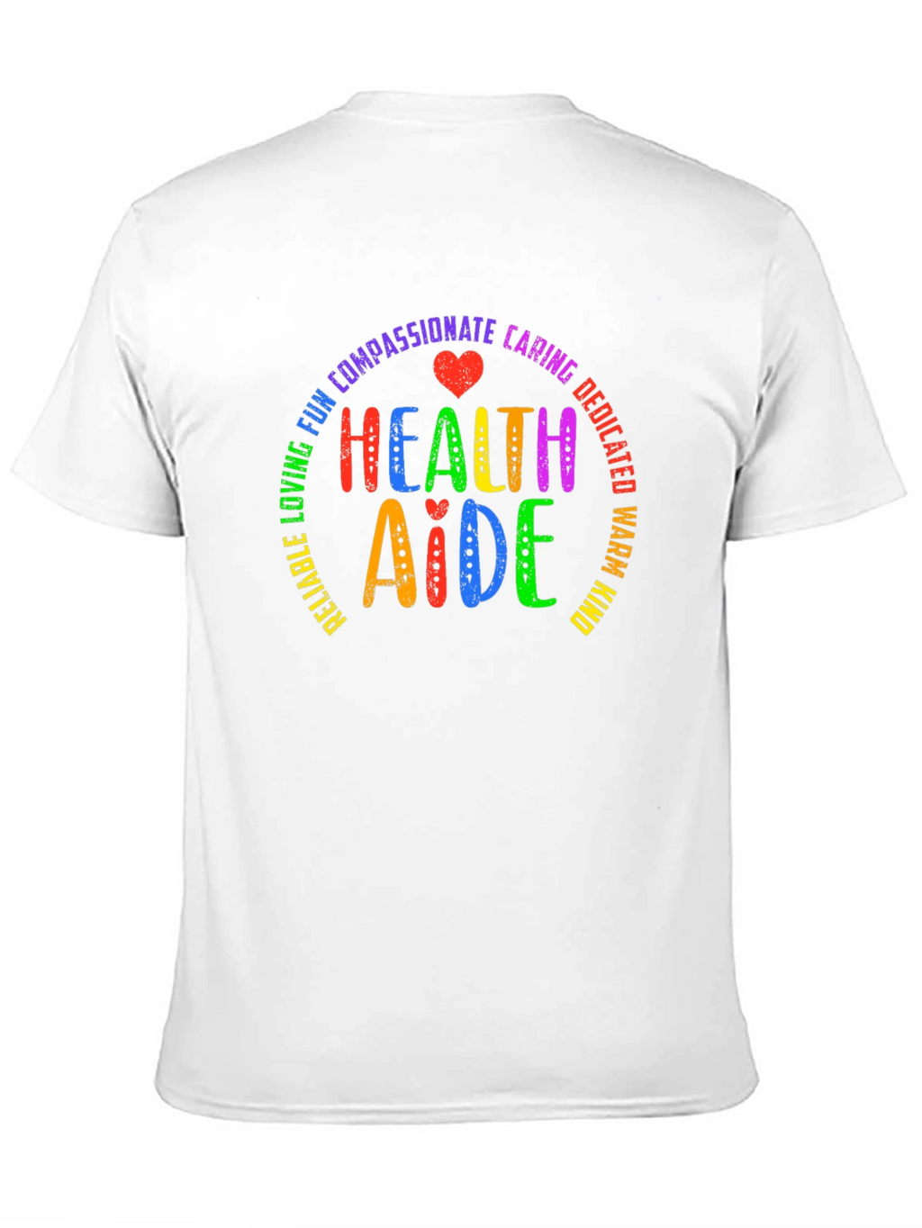 Health Aide Rainbow Graphic T-Shirt