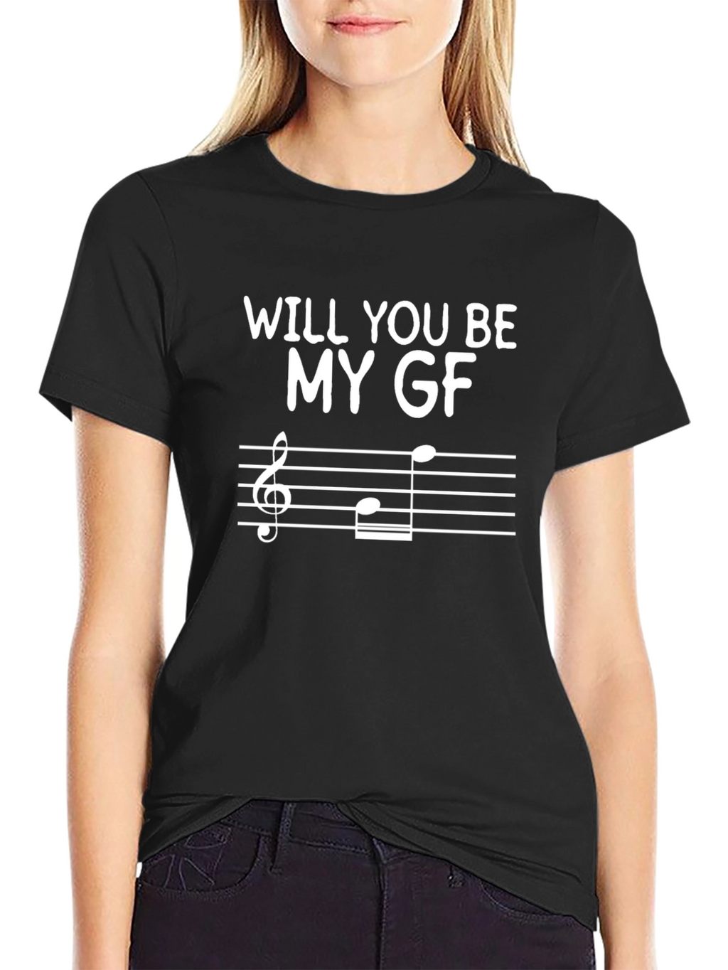 Musical Proposal T-Shirt - Will You Be My GF?