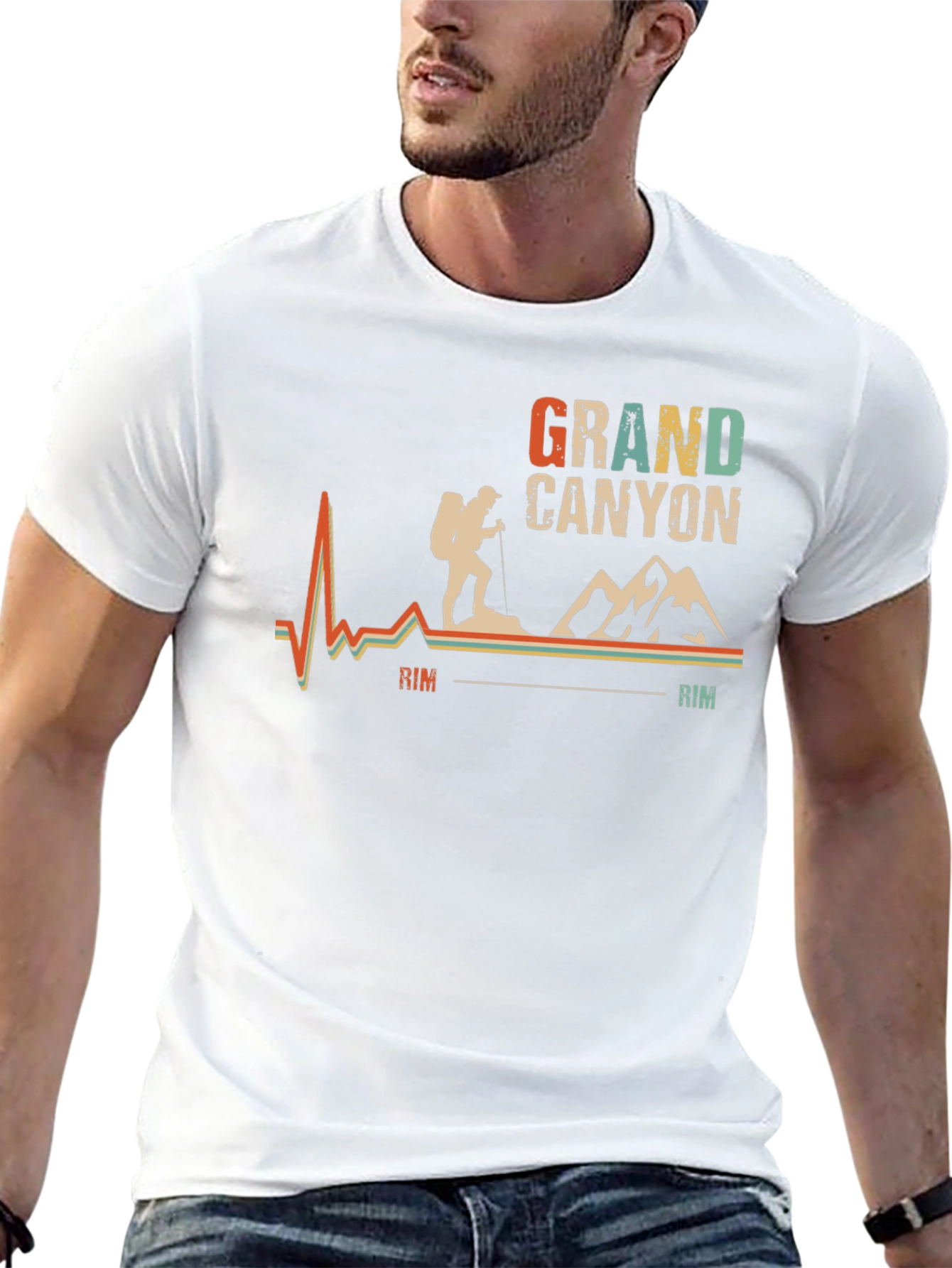 Grand Canyon Hiker Graphic Tee - Black