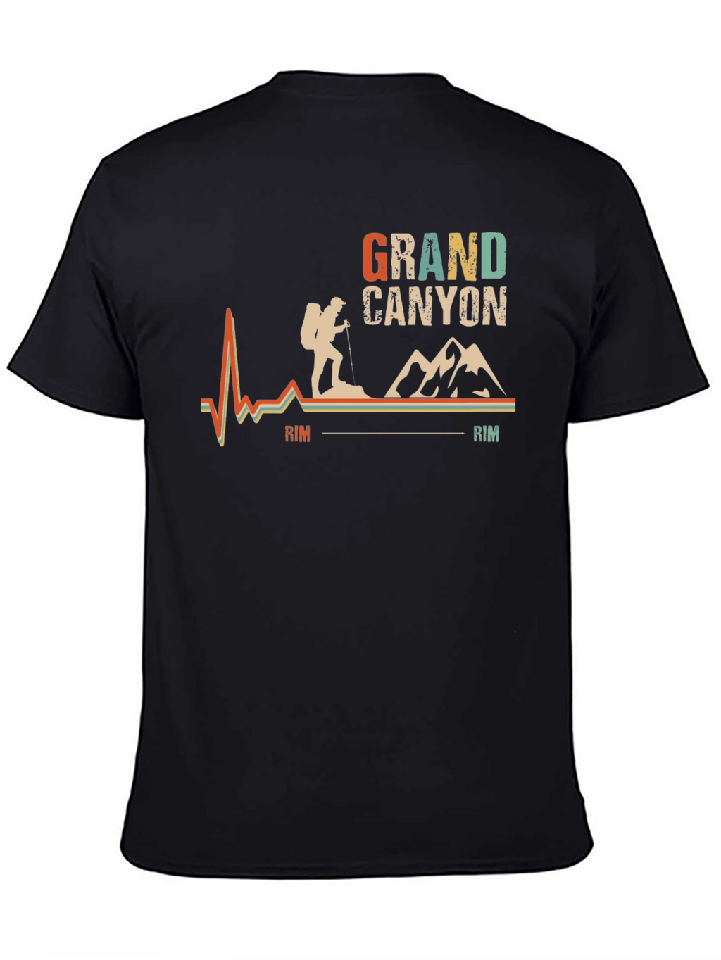 Grand Canyon Hiker Graphic Tee - Black
