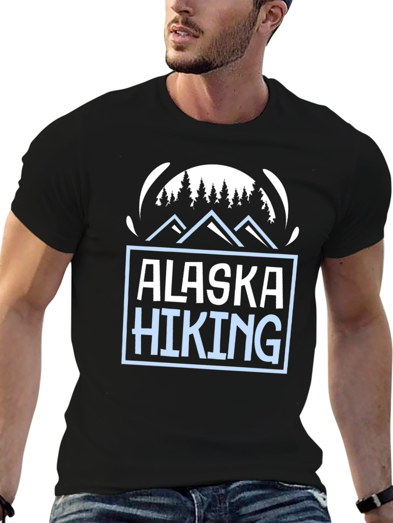 Alaska Hiking Graphic Tee - Nature Lovers Shirt