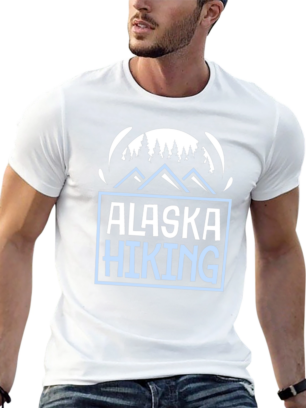 Alaska Hiking Graphic Tee - Nature Lovers Shirt