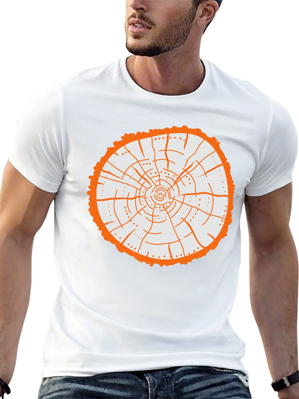 Unique Tree Ring Graphic Tee