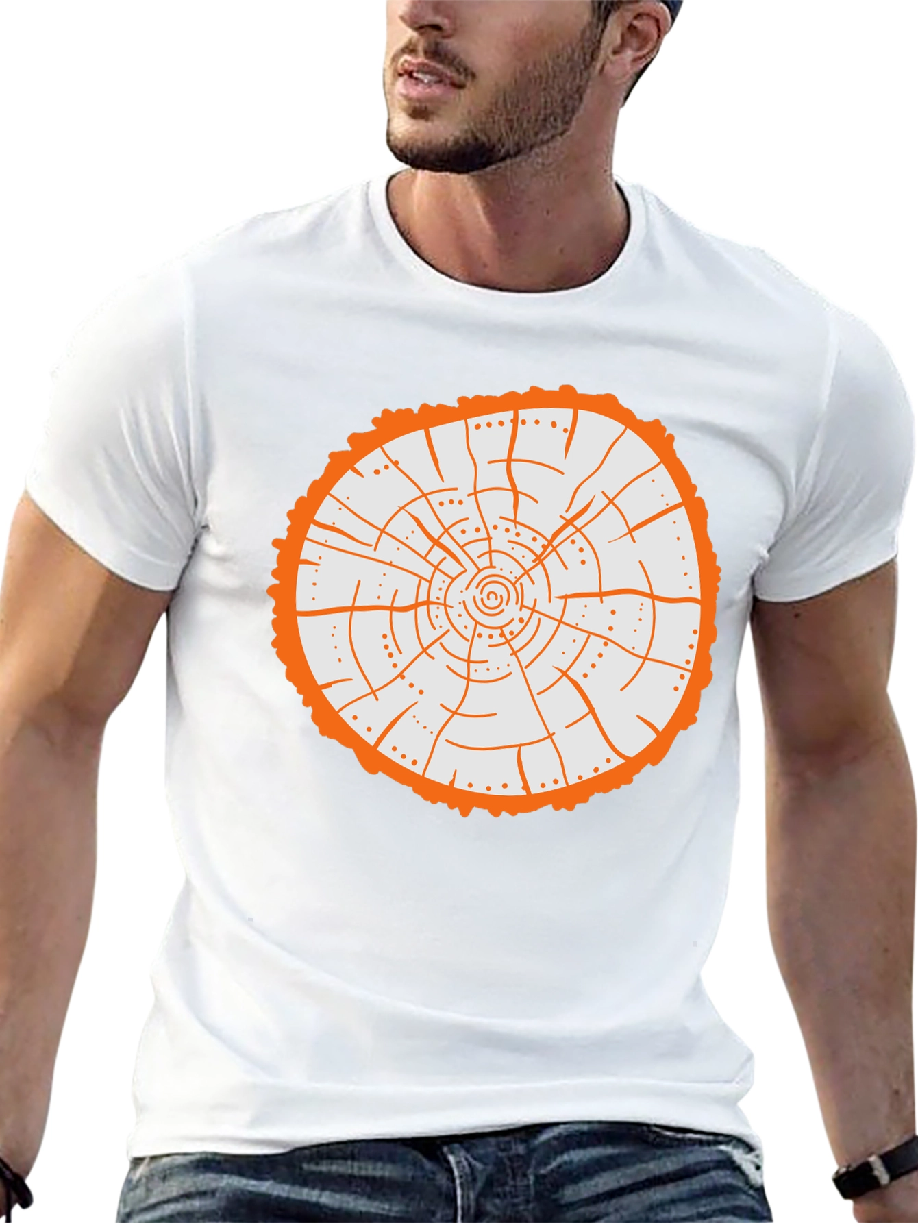 Unique Tree Ring Graphic Tee