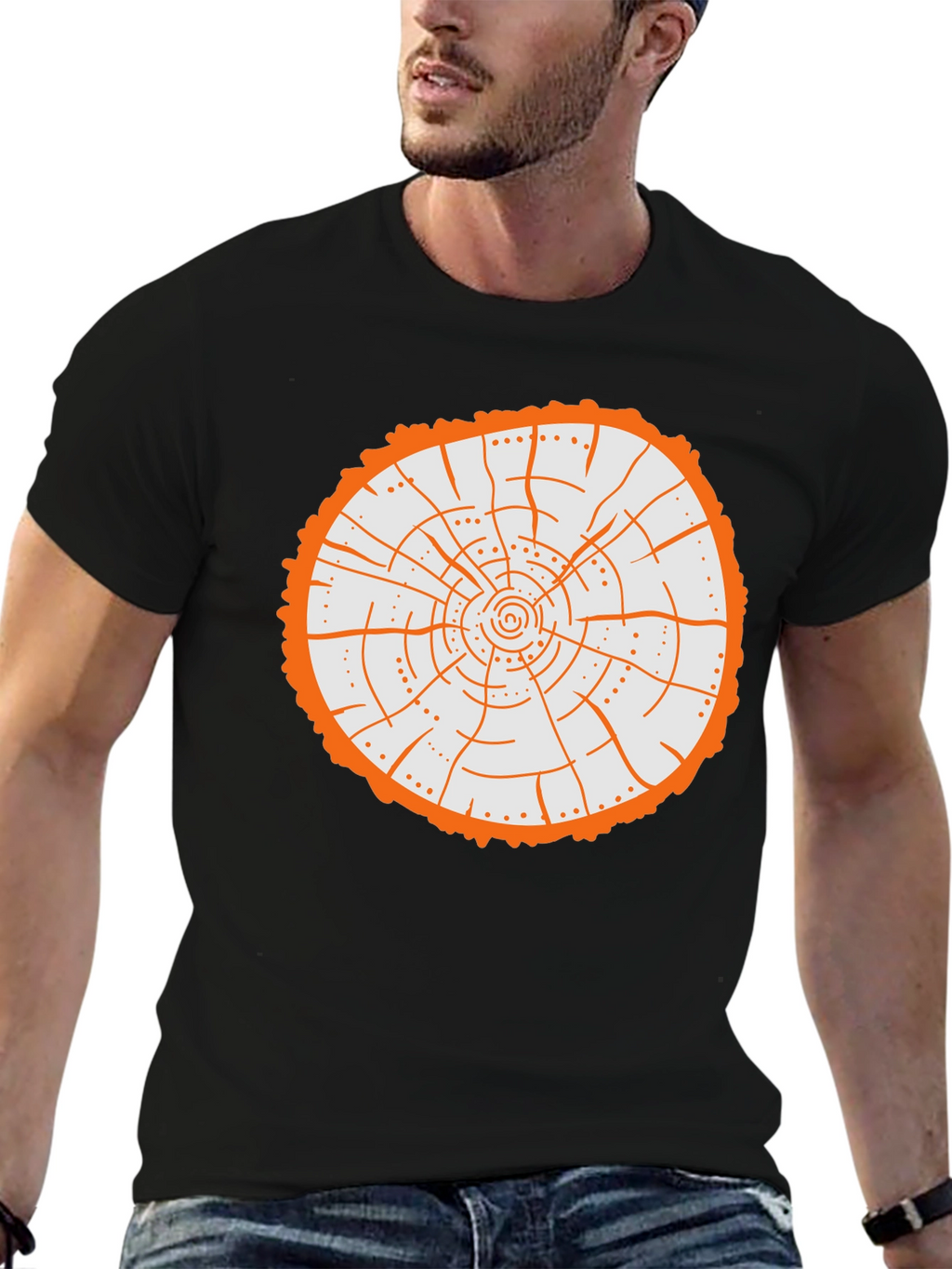 Unique Tree Ring Graphic Tee