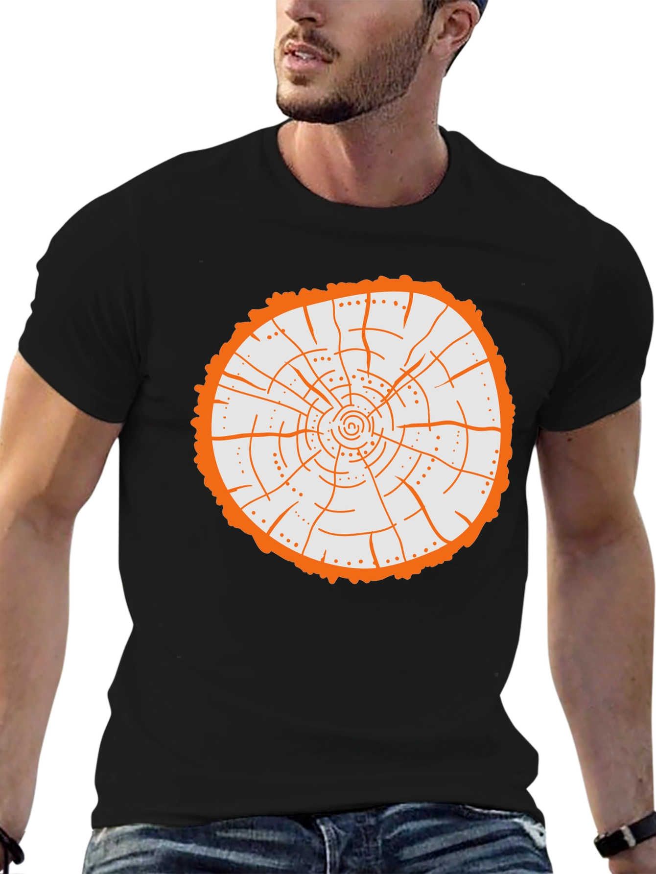Unique Tree Ring Graphic Tee