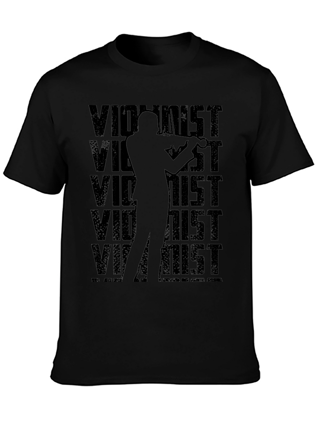 Violinist Graphic T-Shirt - Black