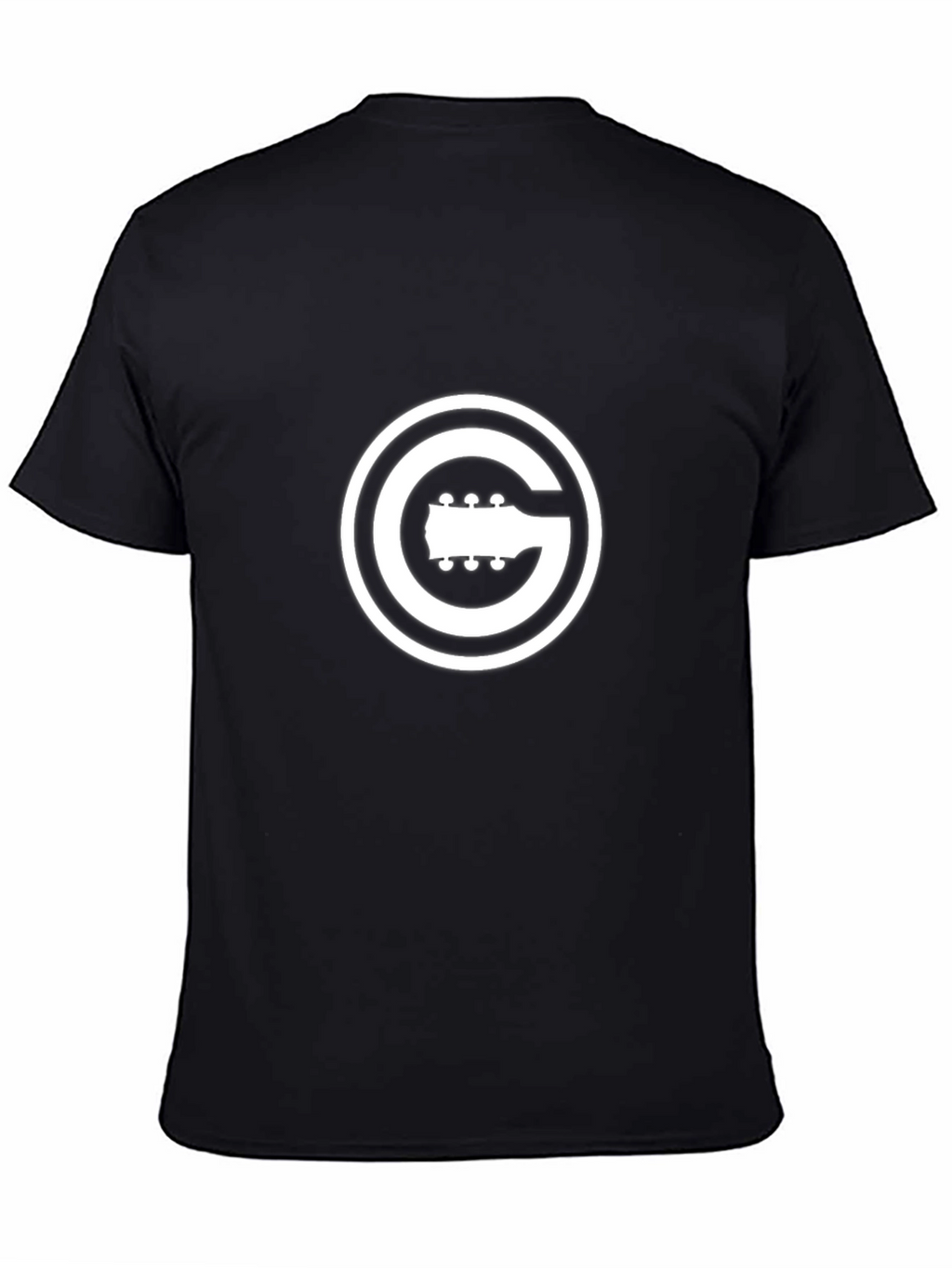 Guitar G Logo Black T-Shirt Music Lover Tee