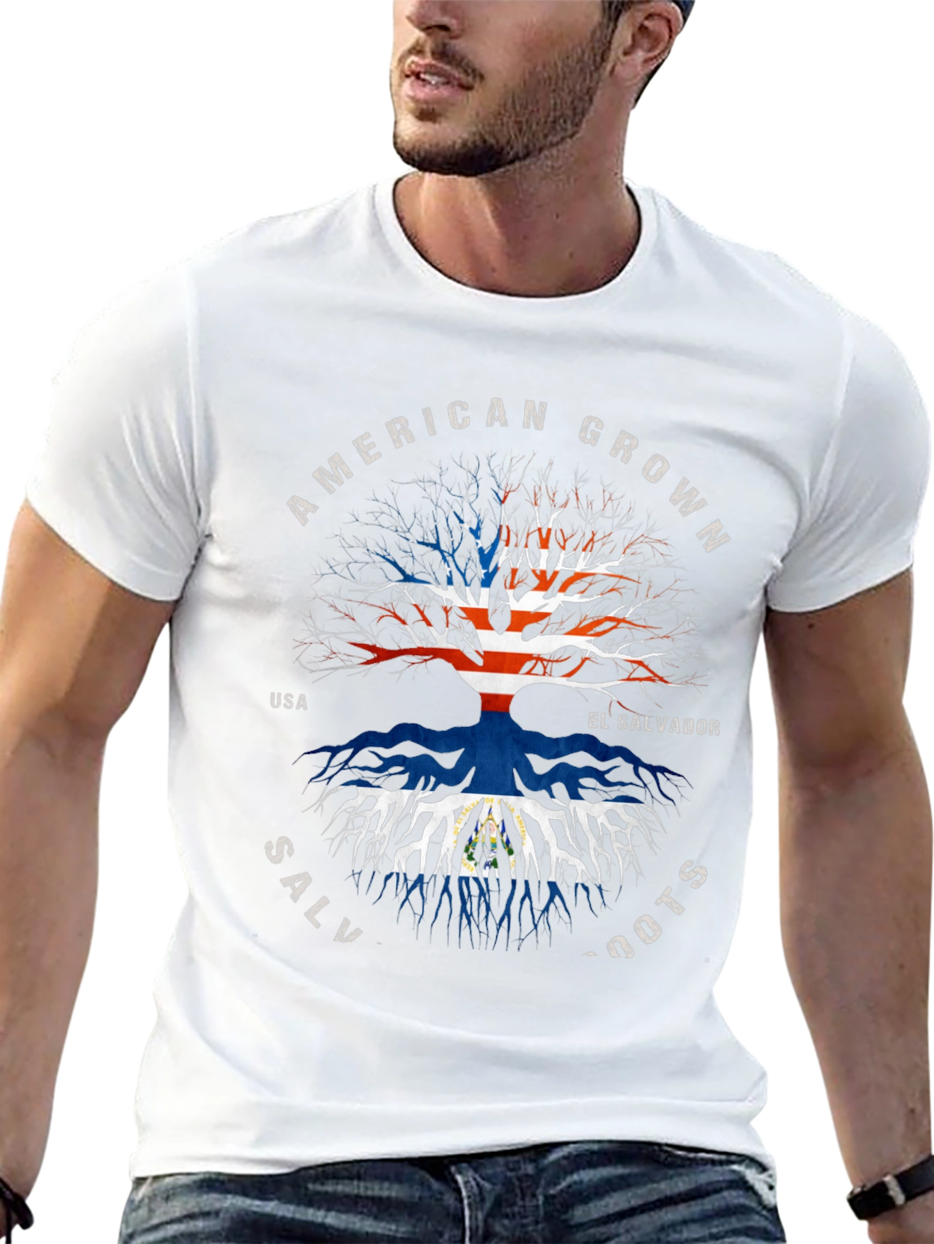 El Salvador Roots T-Shirt - American Grown Pride