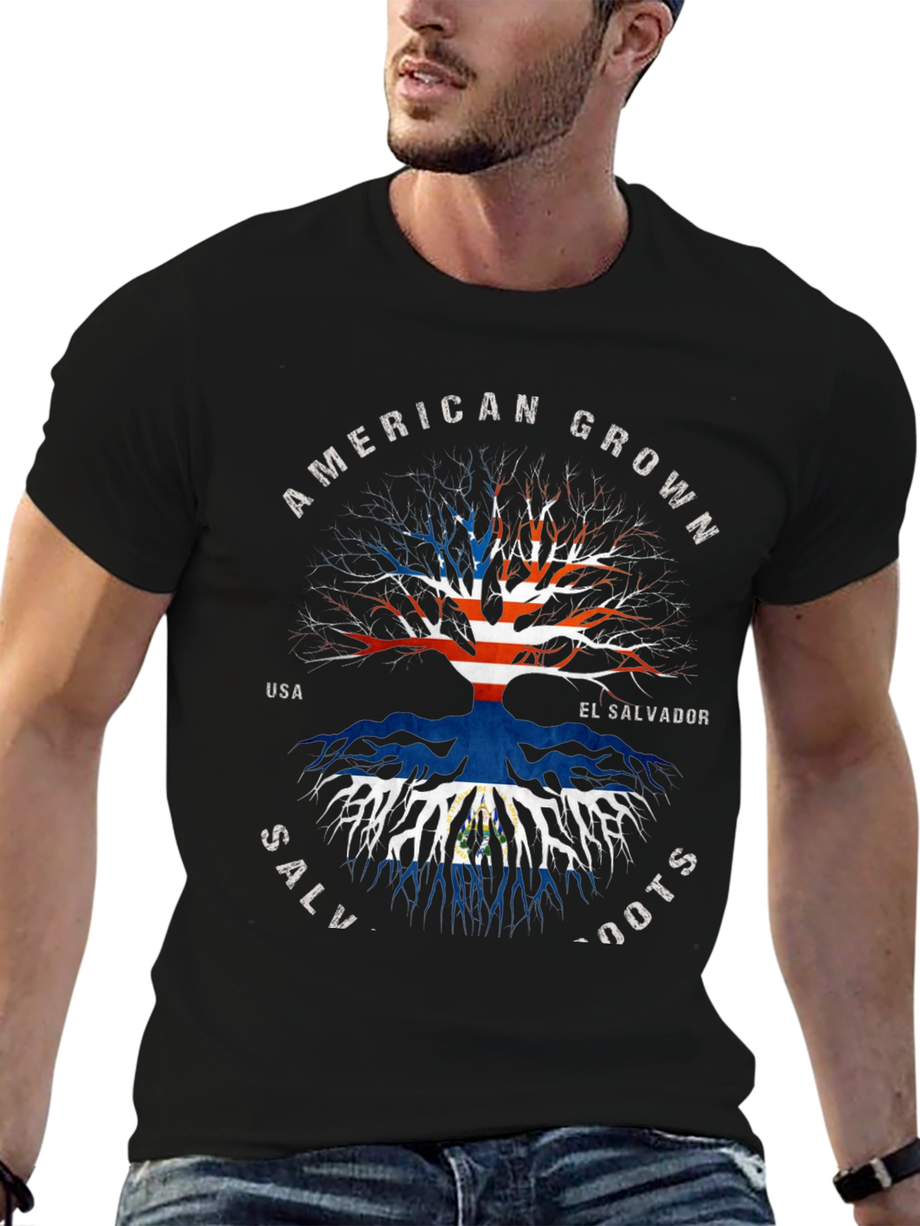 El Salvador Roots T-Shirt - American Grown Pride