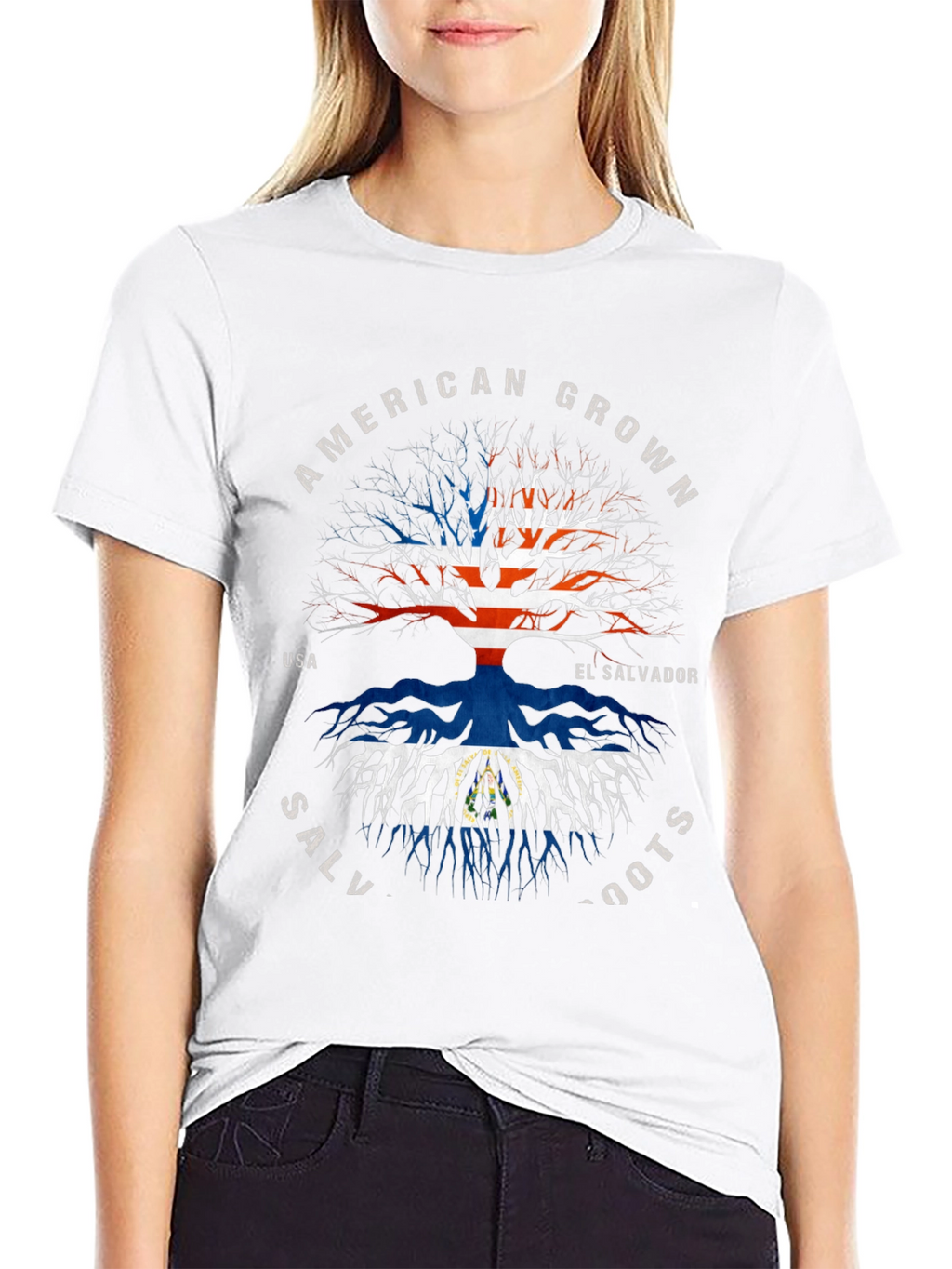 El Salvador Roots T-Shirt - American Grown Pride