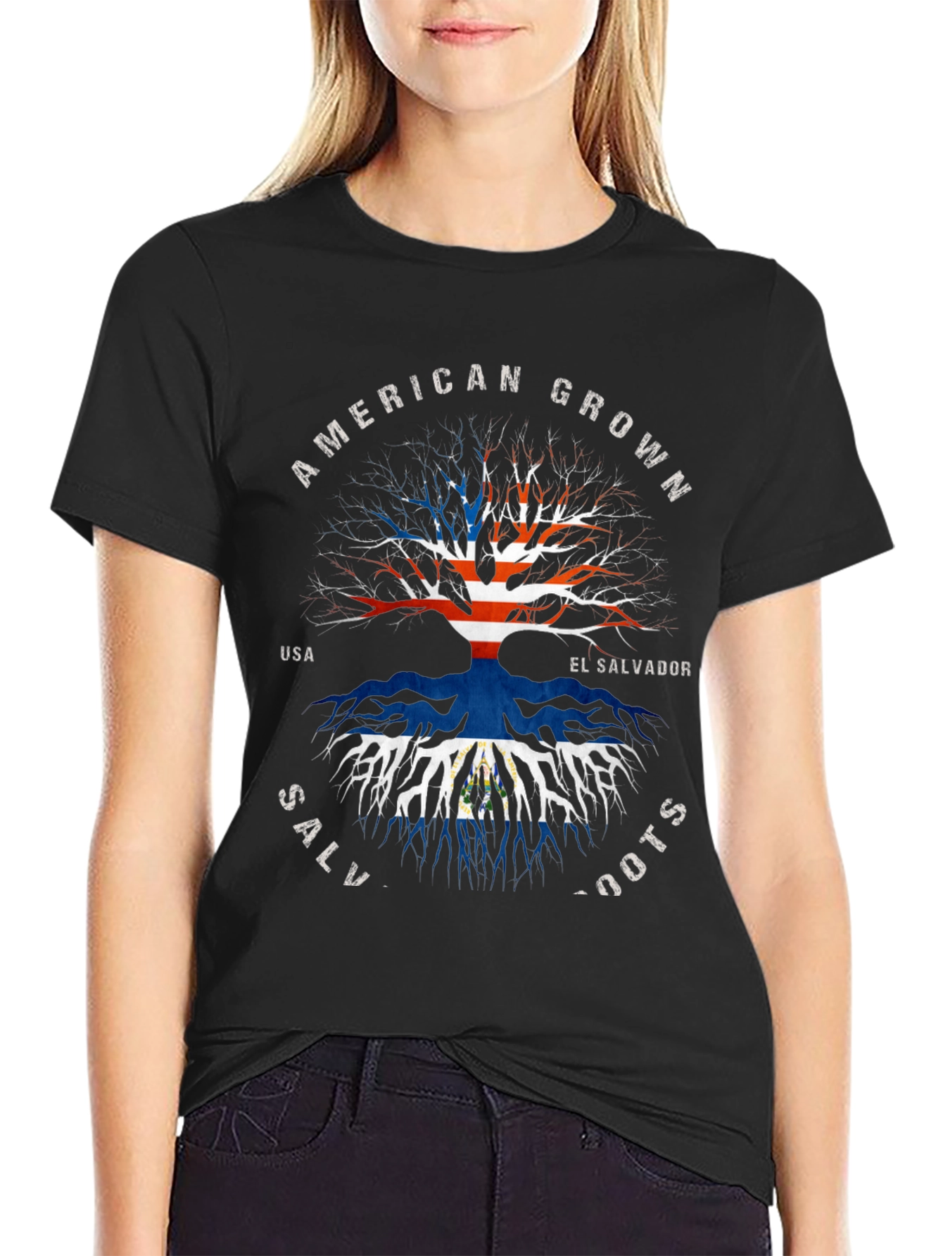 El Salvador Roots T-Shirt - American Grown Pride