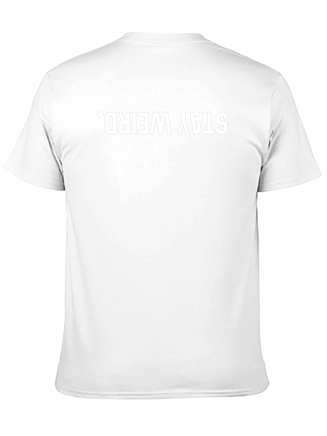 Stay Weird Graphic T-Shirt - Black Crew Neck Tee