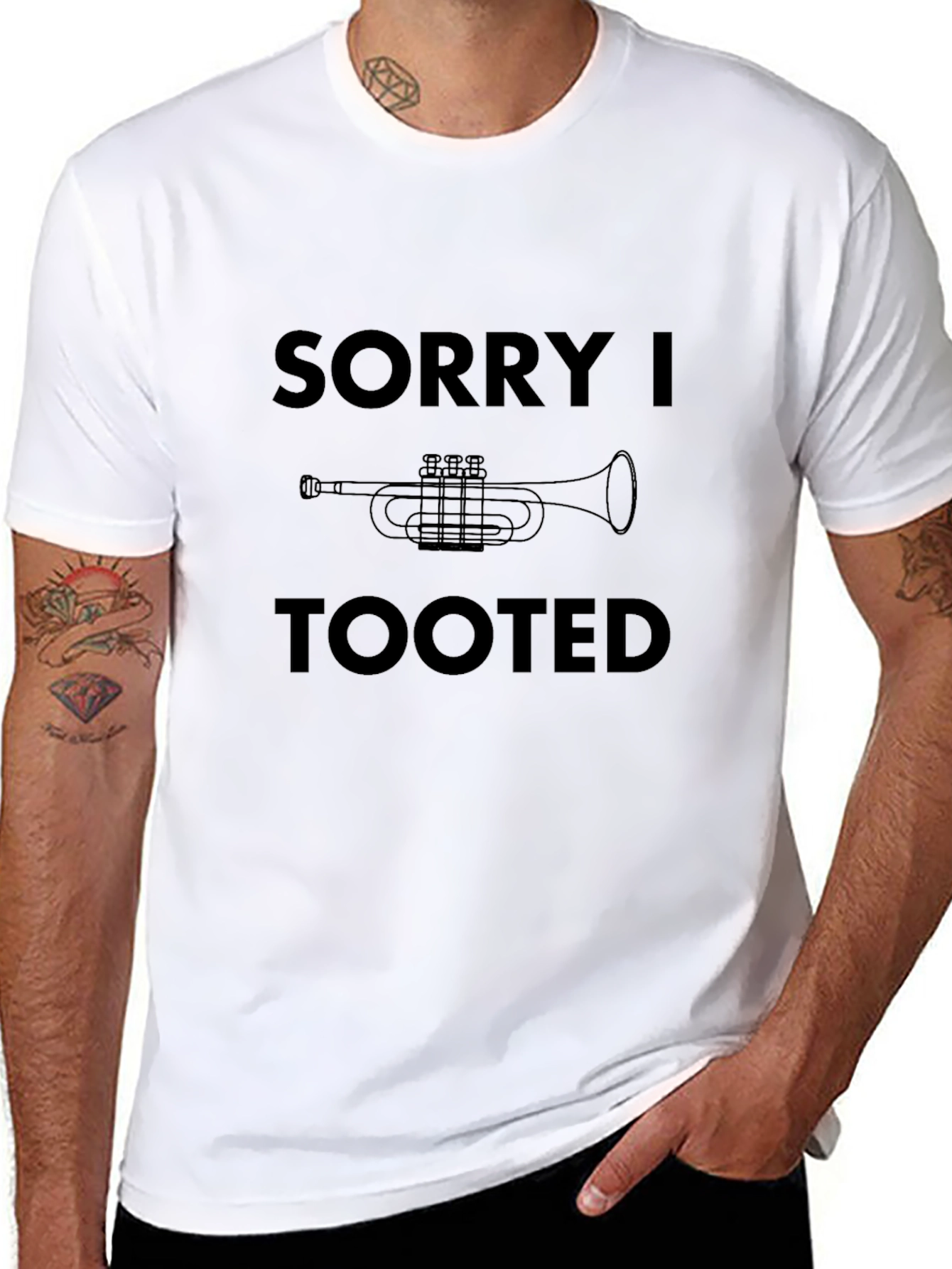 Sorry I Tooted T-Shirt - Funny Music Tee
