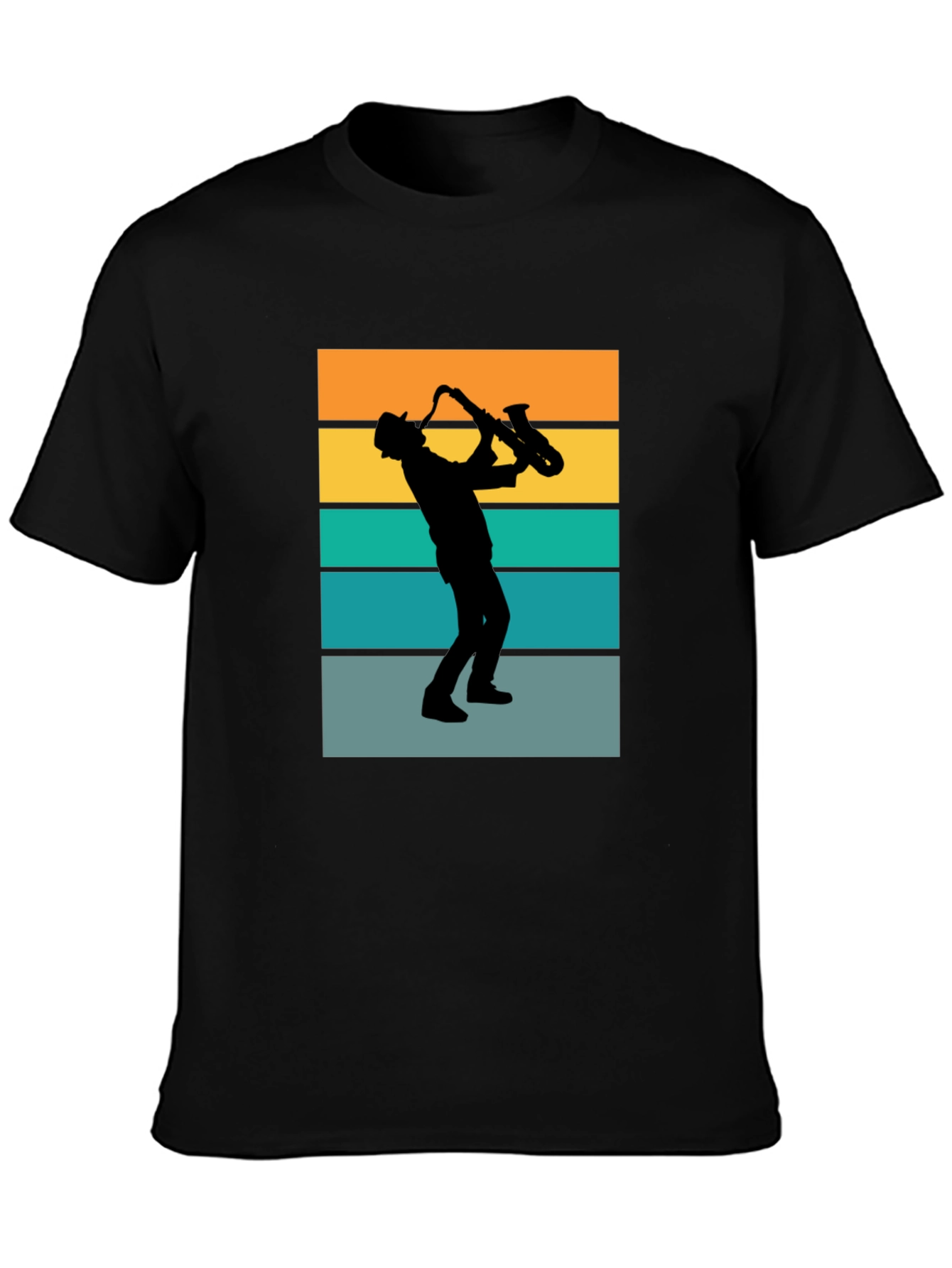 Retro Saxophone Player Graphic T-Shirt