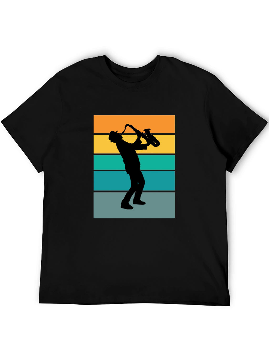 Retro Saxophone Player Graphic T-Shirt