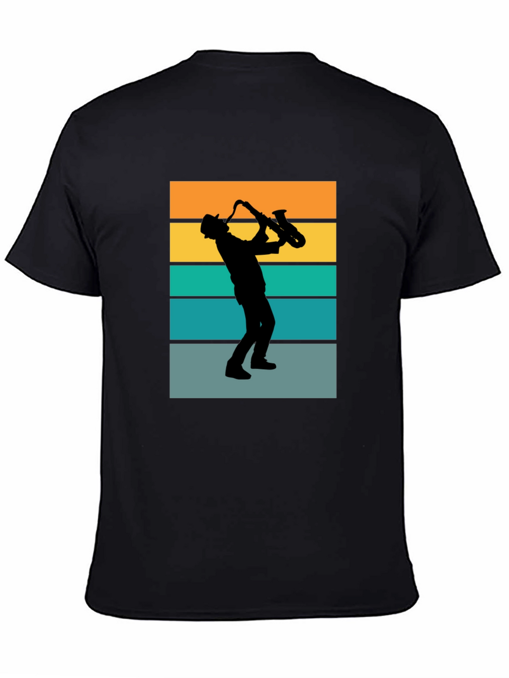 Retro Saxophone Player Graphic T-Shirt