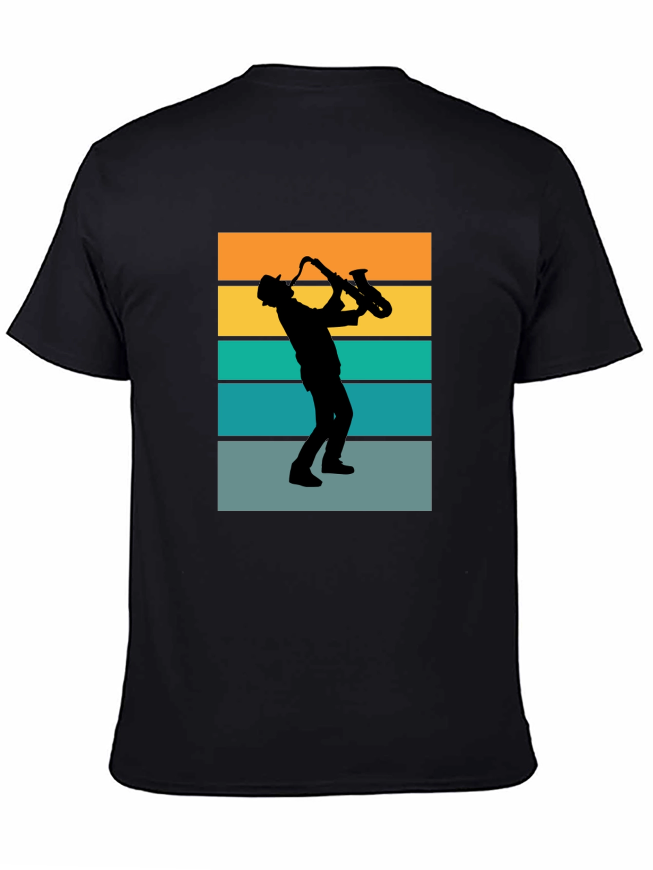 Retro Saxophone Player Graphic T-Shirt
