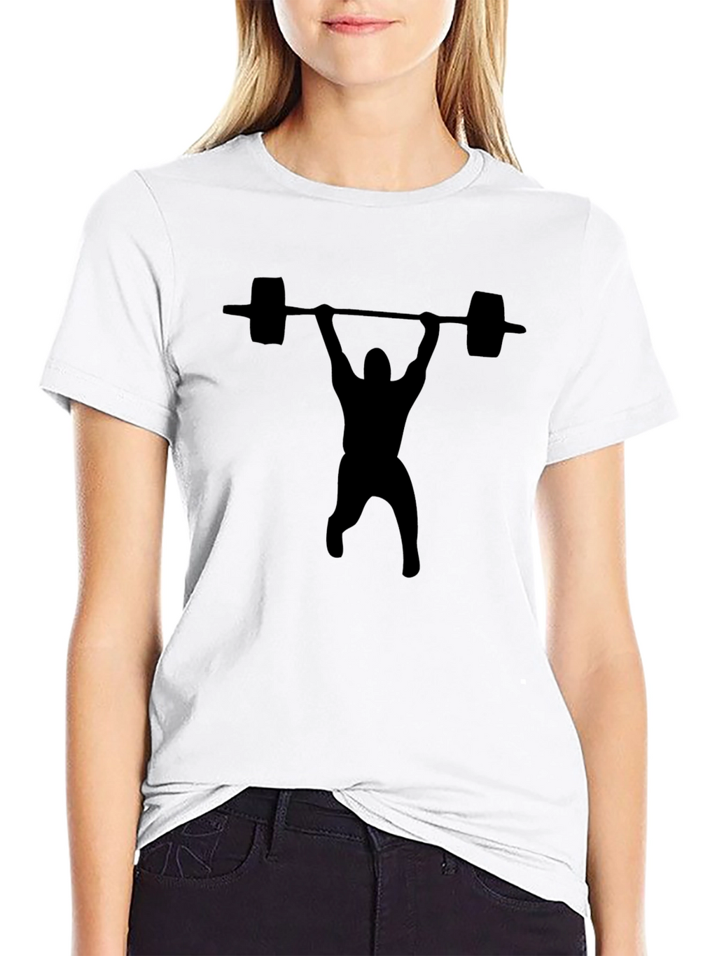 Weightlifting Silhouette T-Shirt - Black