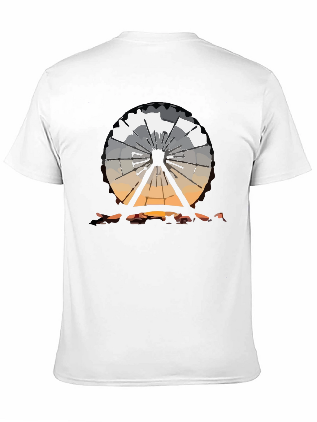Ferris Wheel Graphic Tee - Black Cotton T-Shirt