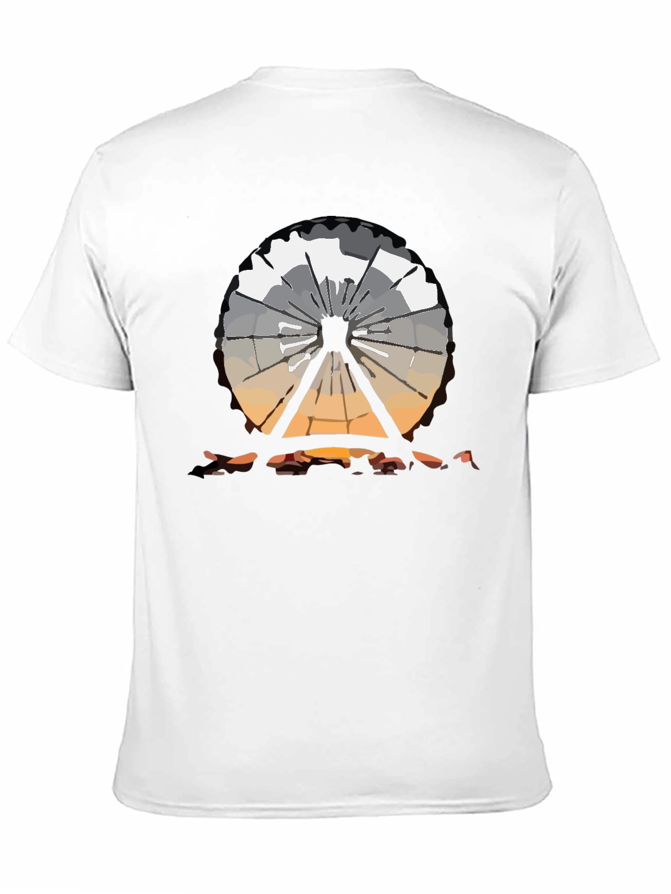 Ferris Wheel Graphic Tee - Black Cotton T-Shirt
