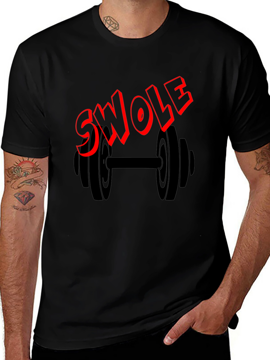 Swole Graphic T-Shirt - Black
