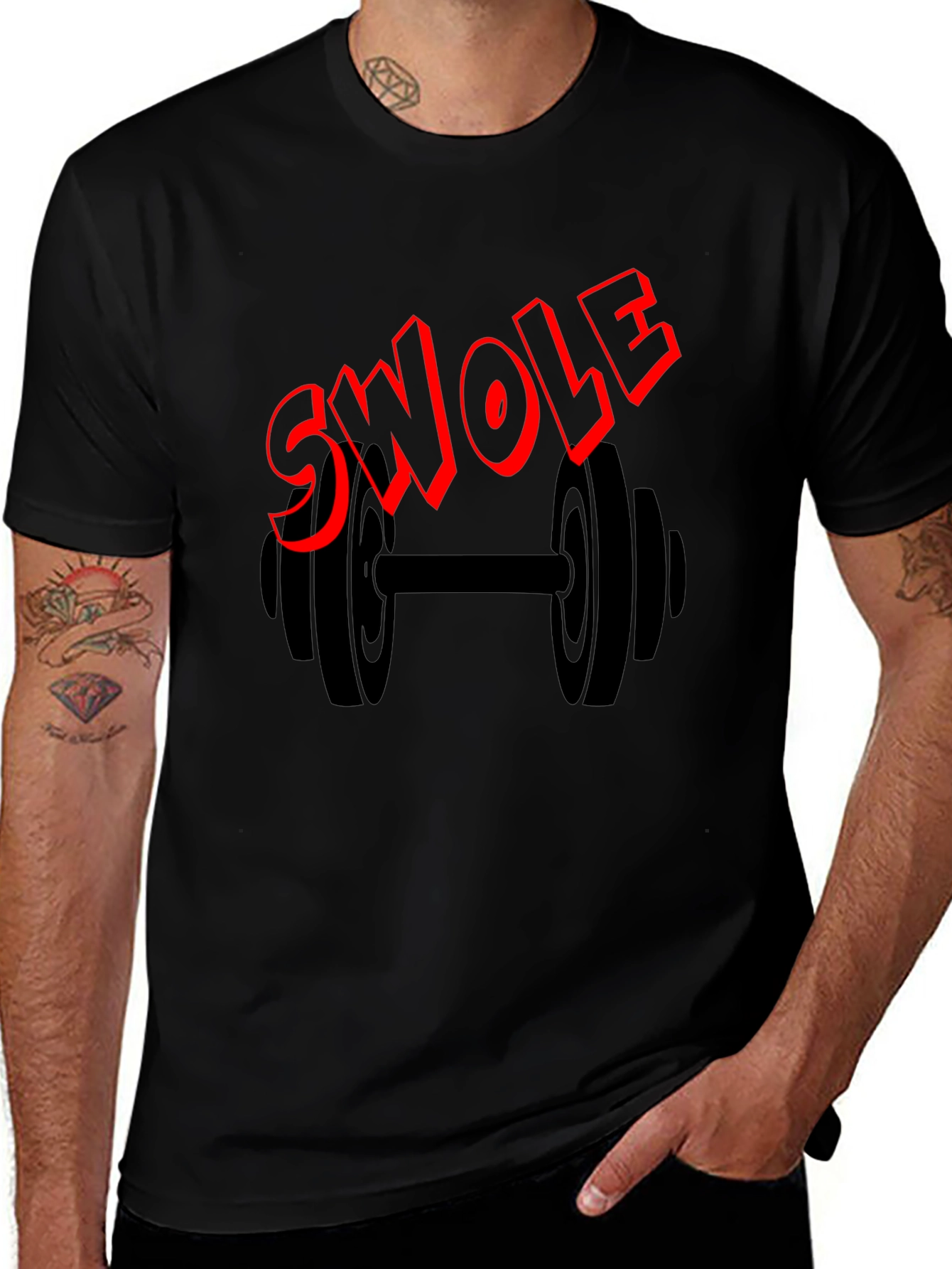 Swole Graphic T-Shirt - Black
