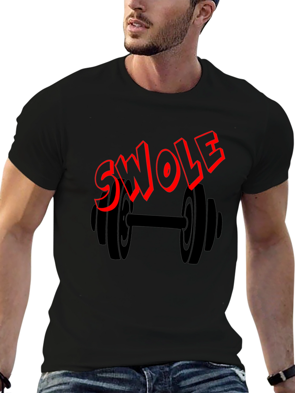 Swole Graphic T-Shirt - Black