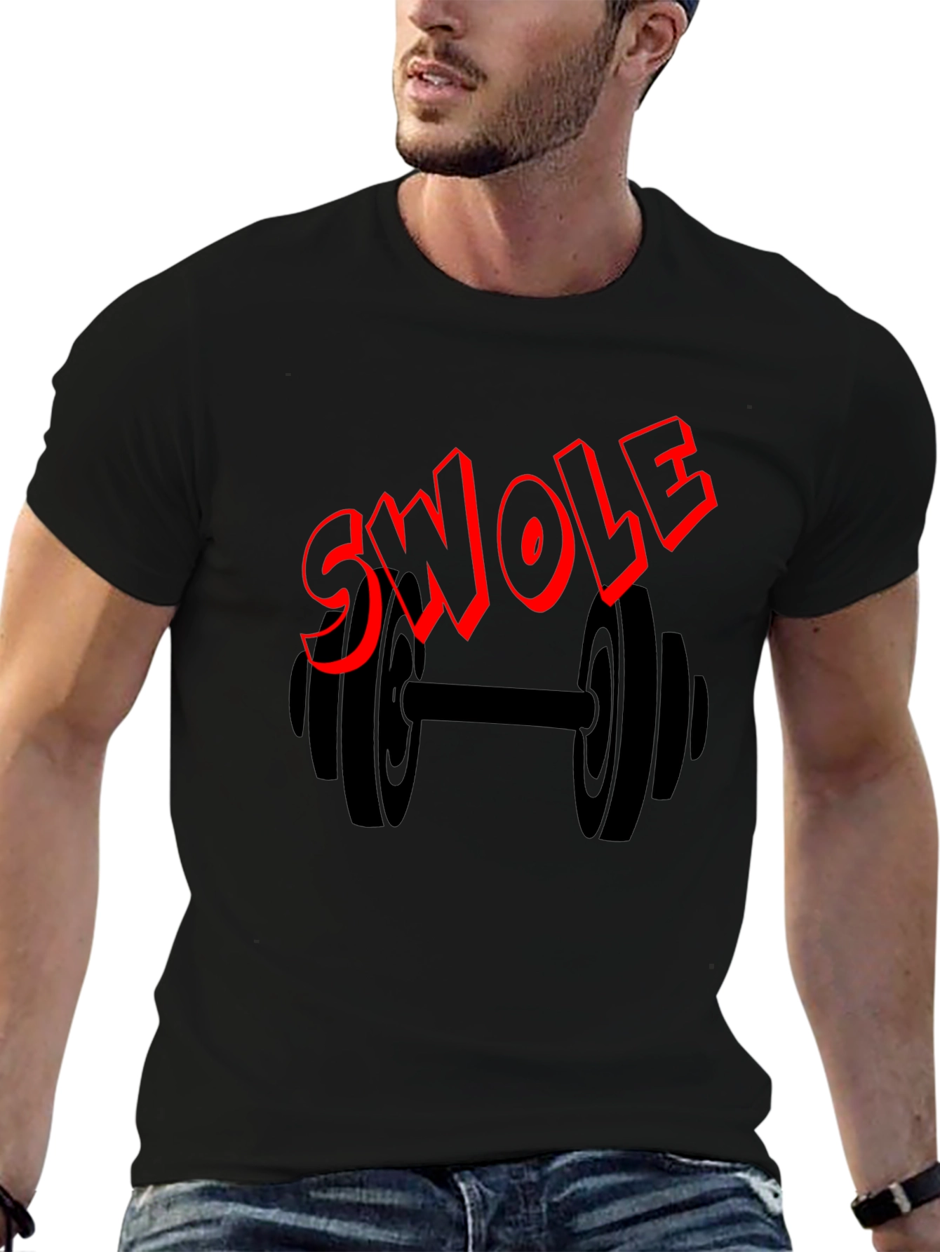 Swole Graphic T-Shirt - Black