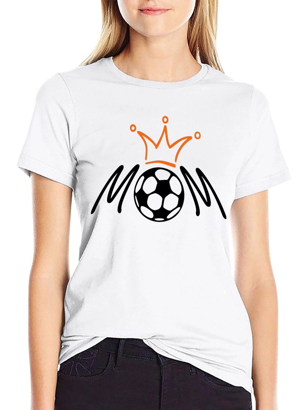 Soccer Mom Crown T-Shirt - Black Graphic Tee
